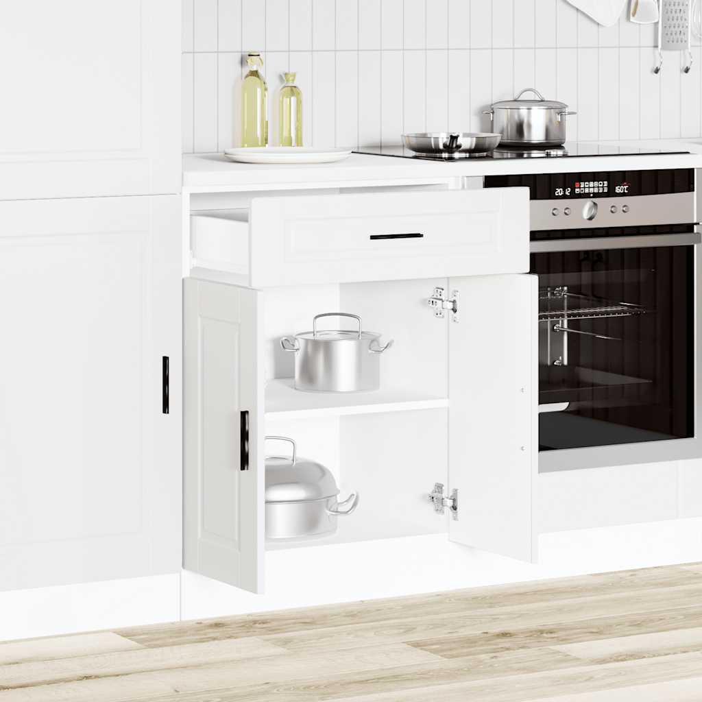 Kitchen Base Cabinet Porto White Engineered Wood