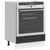 Oven Cabinet "Porto" Black Engineered Wood