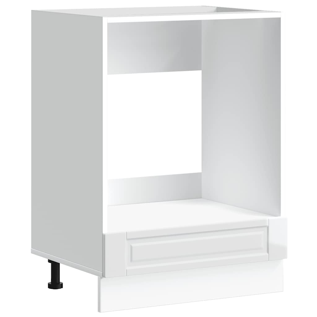 Oven Cabinet "Porto" High Gloss White Engineered Wood