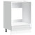 Oven Cabinet "Porto" High Gloss White Engineered Wood