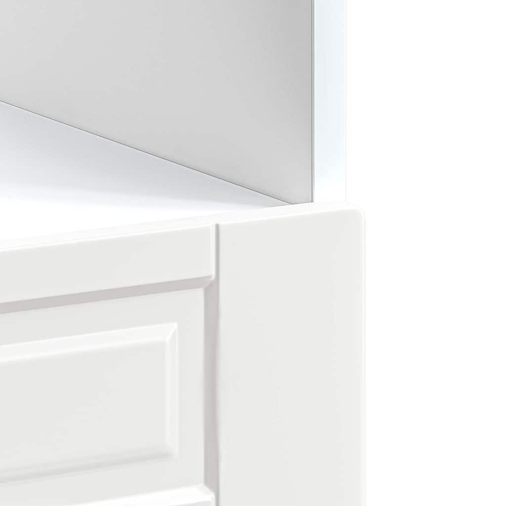 Oven Cabinet "Porto" High Gloss White Engineered Wood