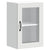 Kitchen Wall Cabinet with Glass Door Porto White