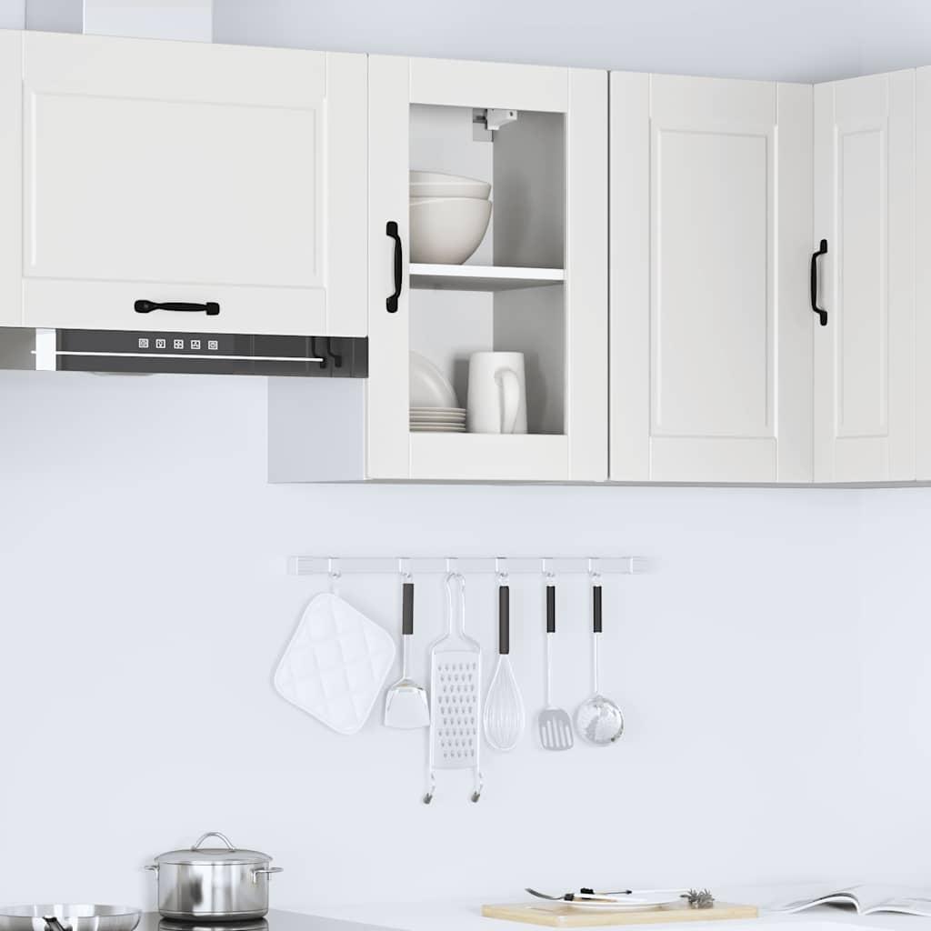 Kitchen Wall Cabinet with Glass Door Porto White