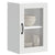 Kitchen Wall Cabinet with Glass Door Porto White