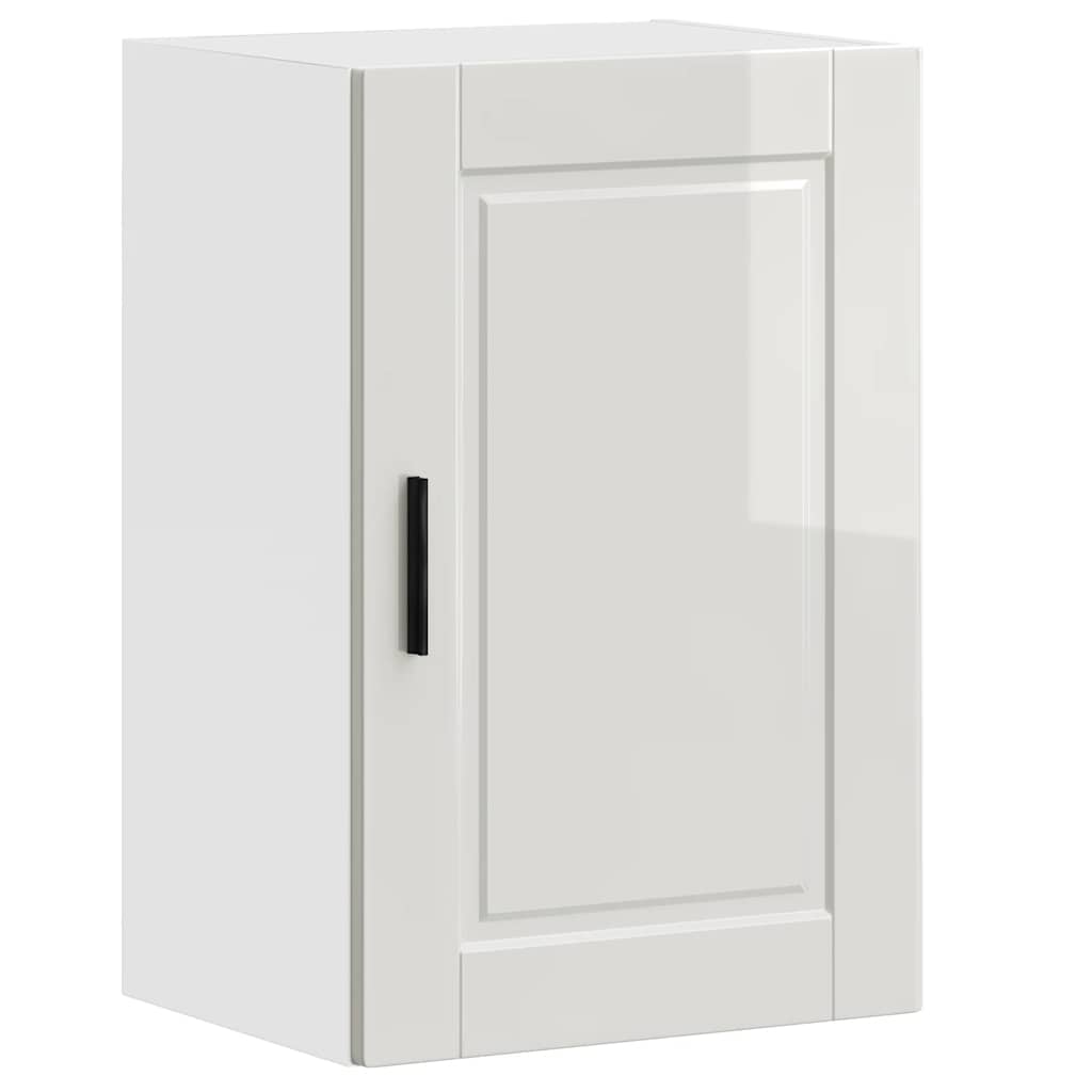Kitchen Wall Cabinet "Porto" High Gloss White Engineered Wood