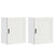 Kitchen Wall Cabinets 2 pcs Porto White Engineered Wood