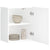 Kitchen Wall Cabinets 2 pcs Porto White Engineered Wood