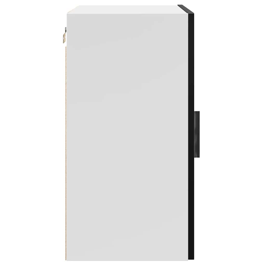 Kitchen Wall Cabinet "Porto" Black Engineered Wood
