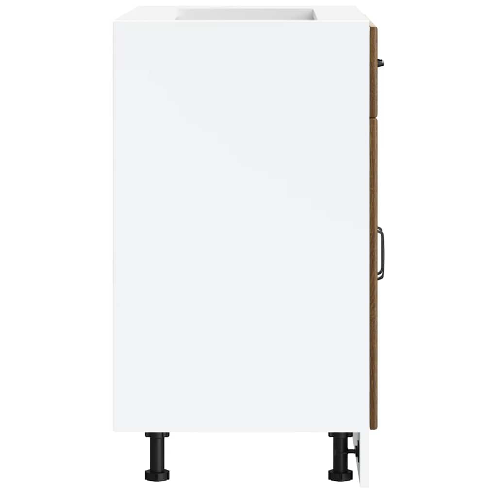 Kitchen Wall Cabinet "Porto" High Gloss White Engineered Wood