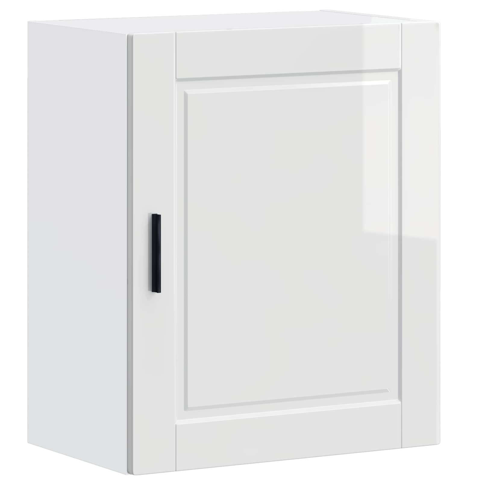 Kitchen Wall Cabinet "Porto" High Gloss White Engineered Wood