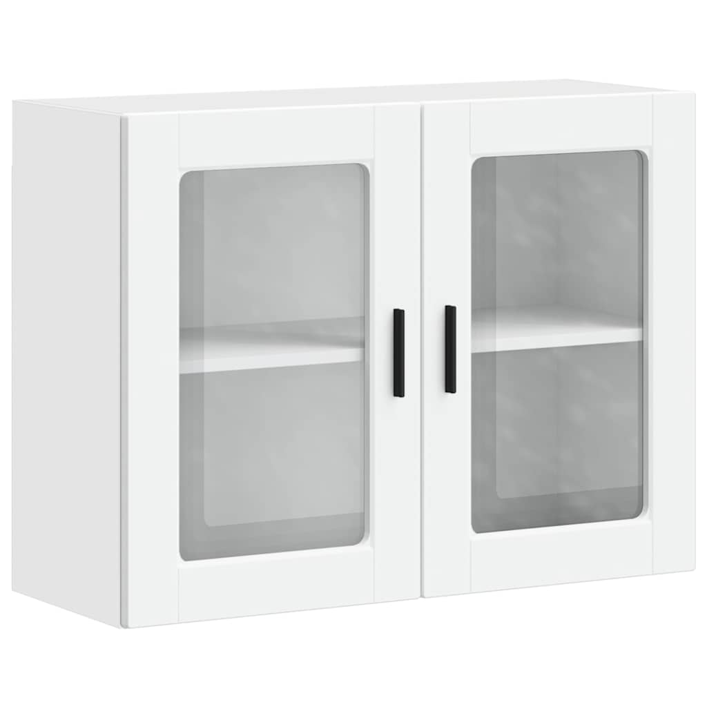 Kitchen Wall Cabinet with Glass Door "Porto" White