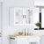 Kitchen Wall Cabinet with Glass Door "Porto" White