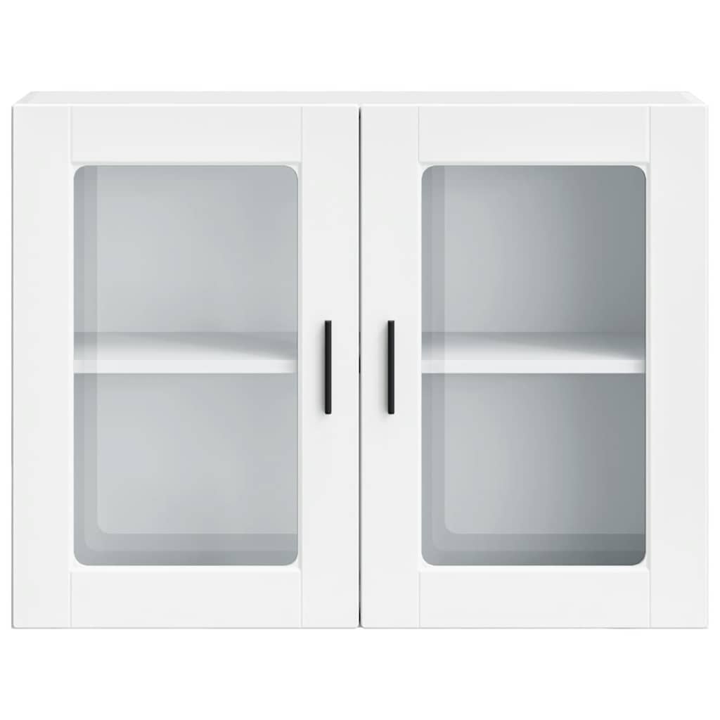 Kitchen Wall Cabinet with Glass Door "Porto" White