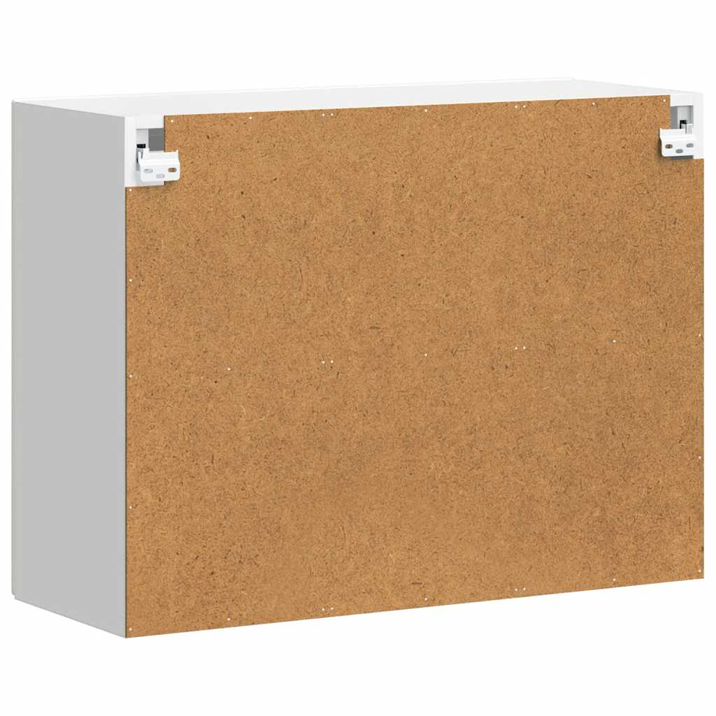 Kitchen Wall Cabinet with Glass Door "Porto" White