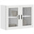 Kitchen Wall Cabinet with Glass Door "Porto" White