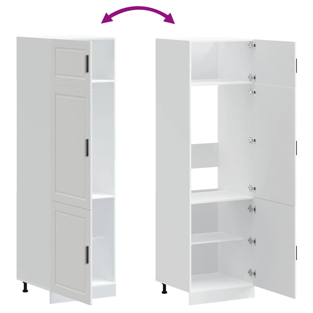 Kitchen Cupboard Porto White Engineered Wood