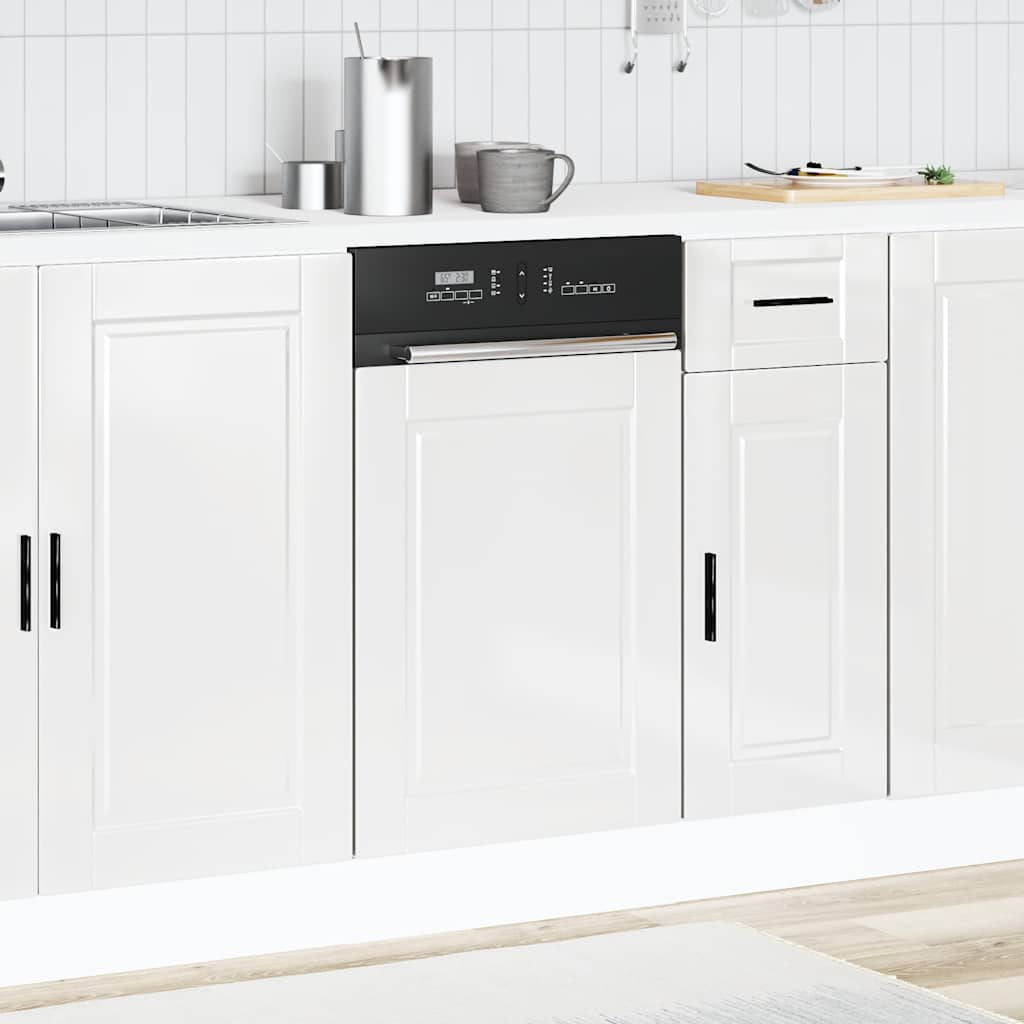 Dishwasher Panel "Porto" High Gloss White 45x1,5x67 cm Engineered Wood