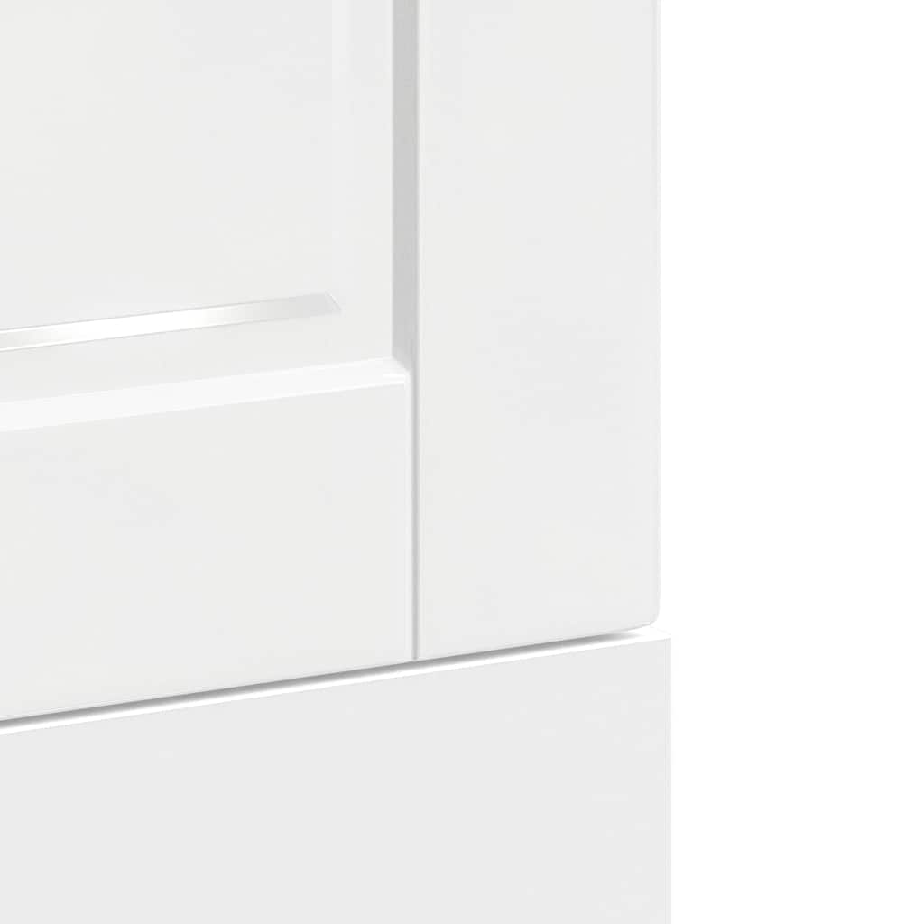 Dishwasher Panel "Porto" High Gloss White 45x1,5x67 cm Engineered Wood