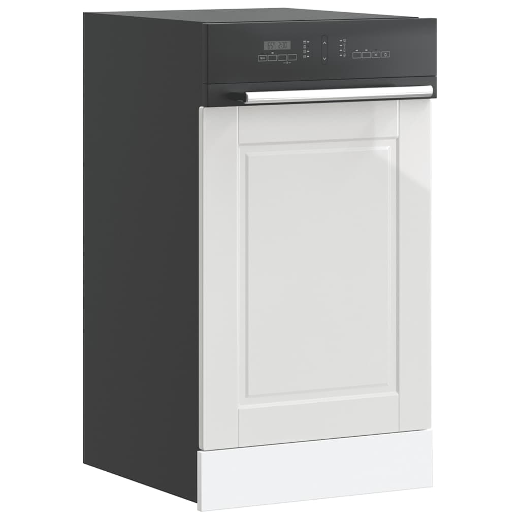 Dishwasher Panel &quot;Porto&quot; High Gloss White 45x1,5x67 cm Engineered Wood