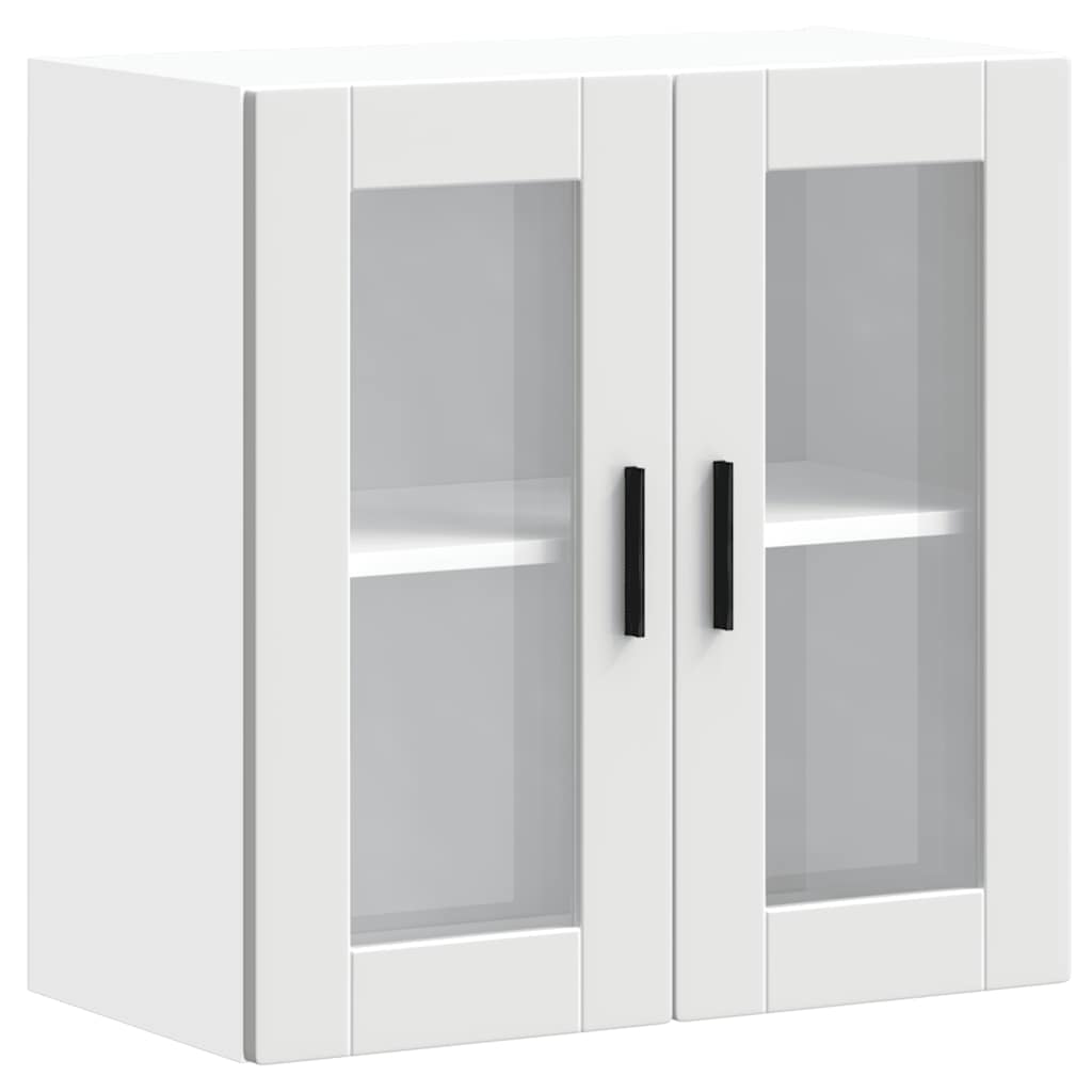 Kitchen Wall Cabinet with Glass Door "Porto" White
