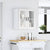 Kitchen Wall Cabinet with Glass Door "Porto" White