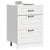 Kitchen Base Cabinet Kalmar White Engineered Wood