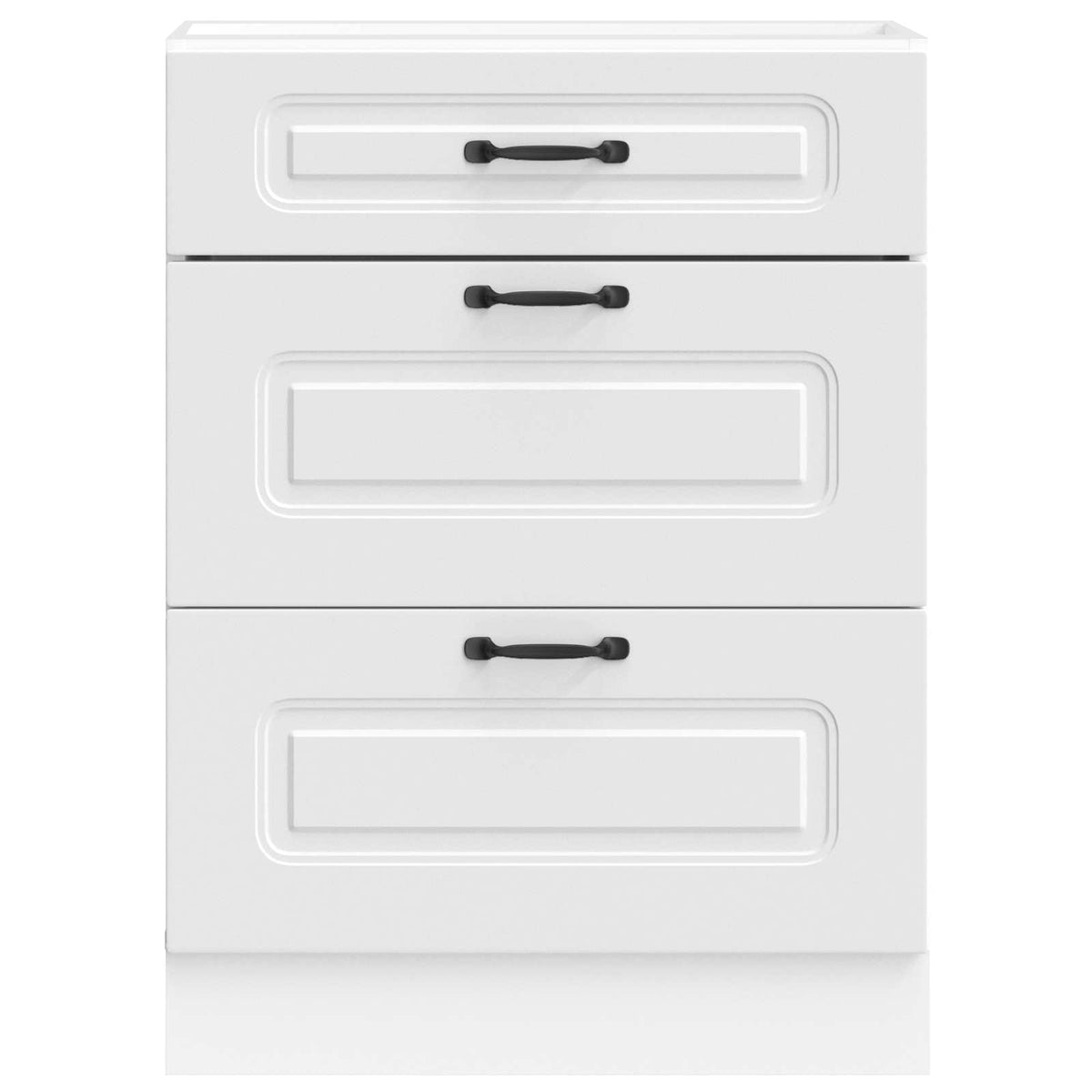 Kitchen Base Cabinet Kalmar White Engineered Wood