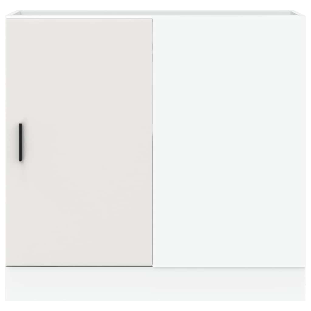 Kitchen Base Cabinet "Lyon" White Engineered Wood