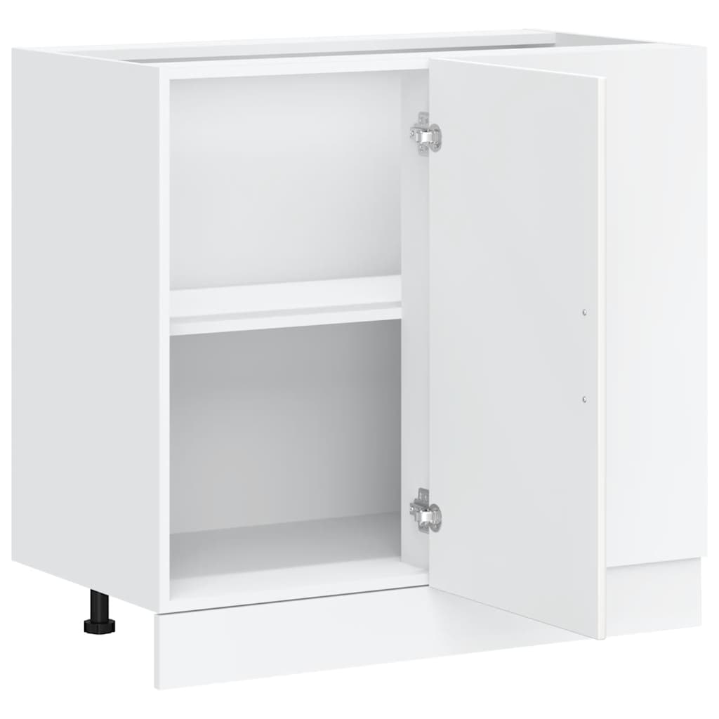 Kitchen Base Cabinet "Lyon" White Engineered Wood