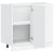 Kitchen Base Cabinet "Porto" White Engineered Wood