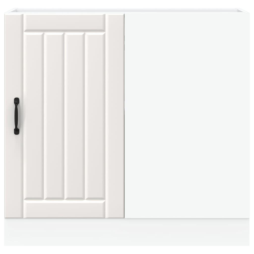 Kitchen Base Cabinet Lucca White Engineered Wood