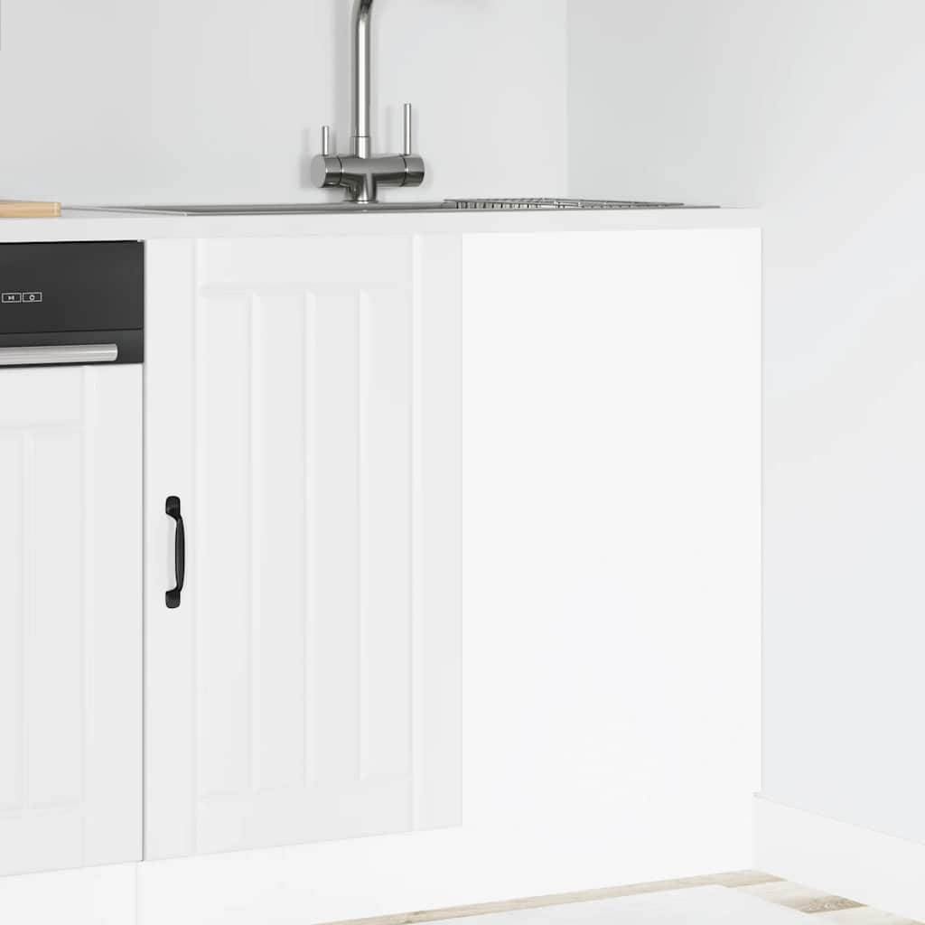 Sink Base Cabinet Lucca White Engineered Wood