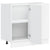 Sink Base Cabinet Lucca White Engineered Wood