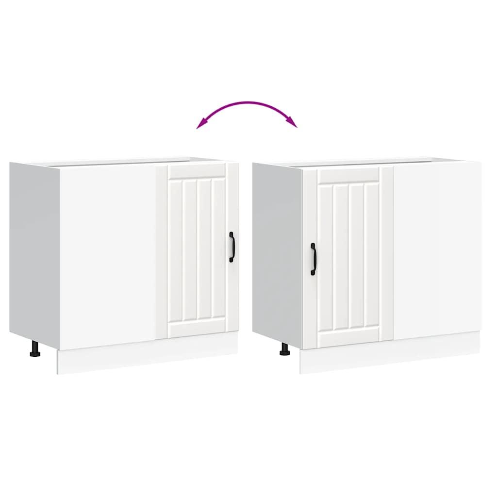 Kitchen Base Cabinet Lucca White Engineered Wood