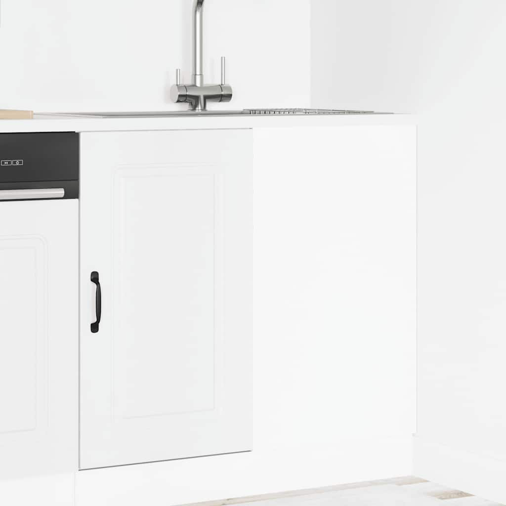 Kitchen Base Cabinet Kalmar White Engineered Wood