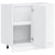 Kitchen Base Cabinet Kalmar White Engineered Wood