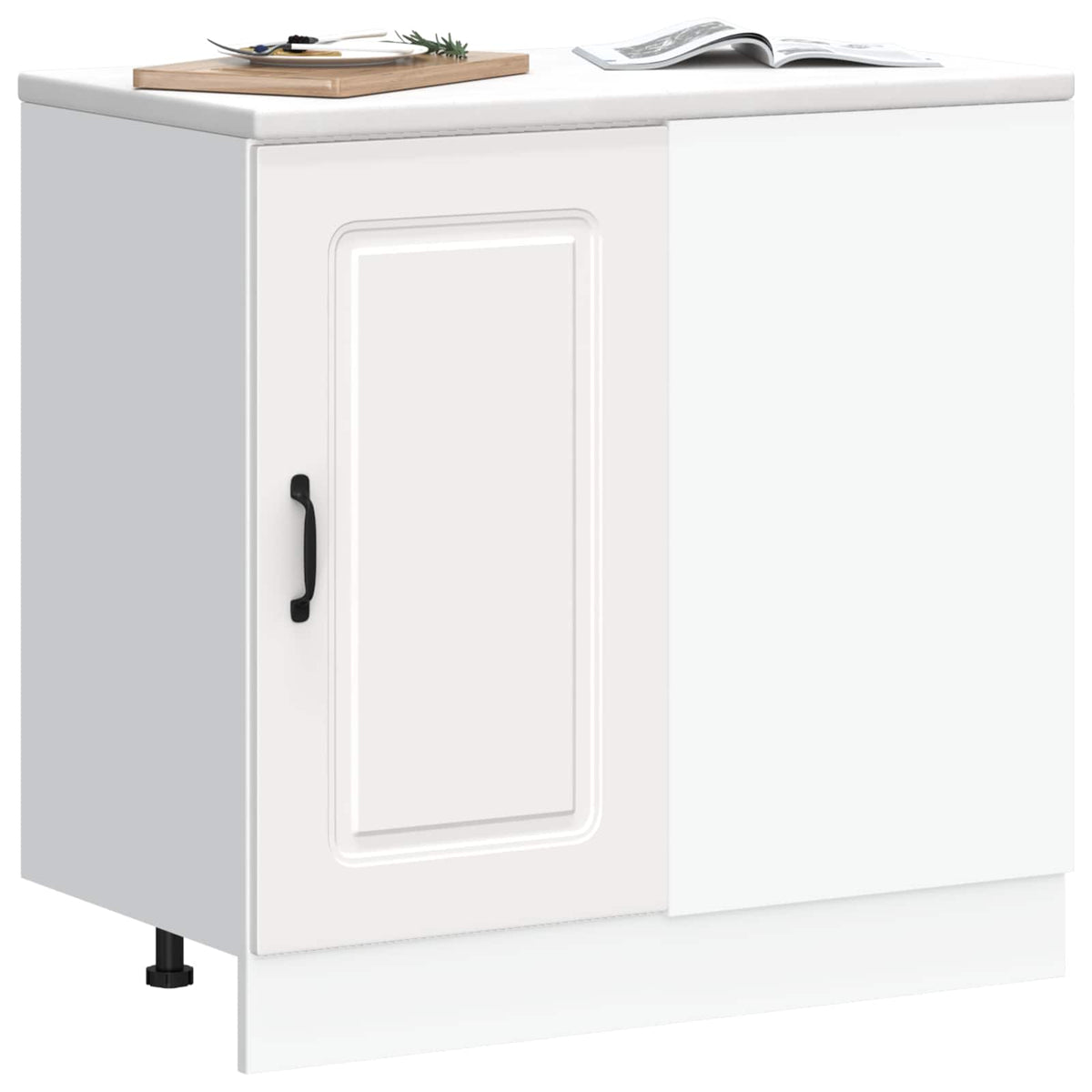 Kitchen Base Cabinet Kalmar White Engineered Wood