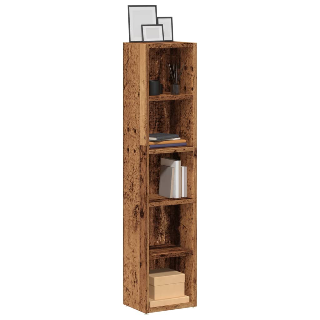 CD Cabinets 2 pcs Old Wood 21x16x93.5 cm Engineered Wood
