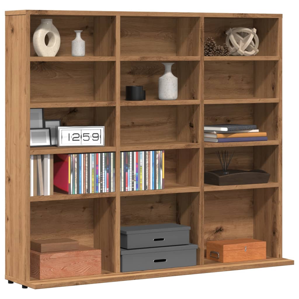 CD Cabinet Artisan Oak 100x23x89.5 cm Engineered Wood