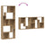 Bookcase Artisan Oak 67x24x161 cm Engineered Wood