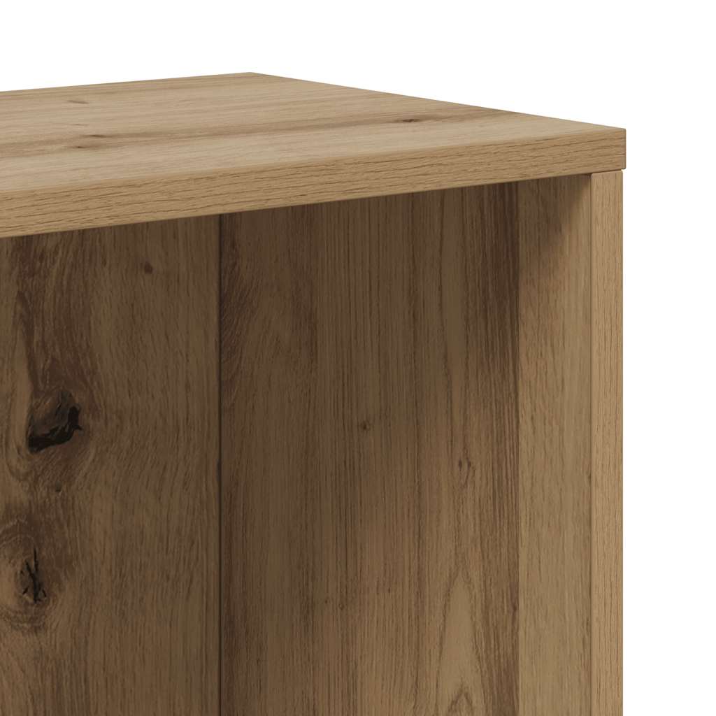 Bookcase Artisan Oak 67x24x161 cm Engineered Wood