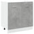 Sink Bottom Cabinet Concrete Grey 80x46x81.5 cm Engineered Wood