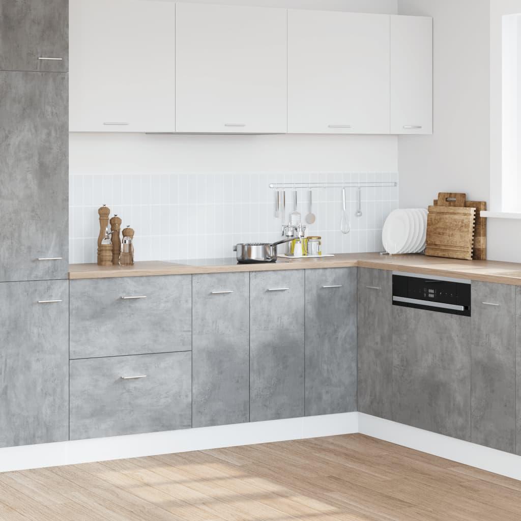 Sink Bottom Cabinet Lyon Concrete Grey 80x46x81.5 cm Engineered Wood