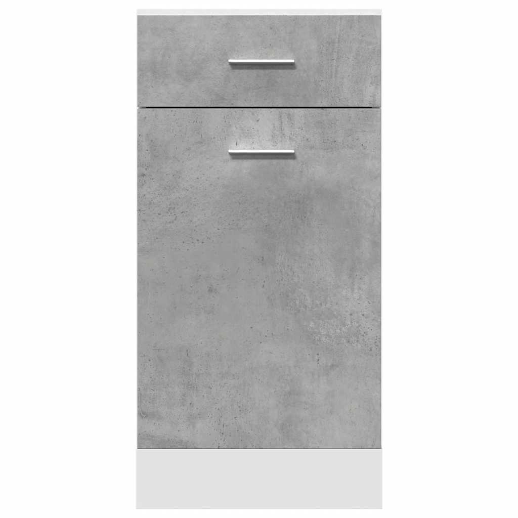 Drawer Bottom Cabinet Lyon Concrete Grey 40x46x81.5 cm Engineered Wood