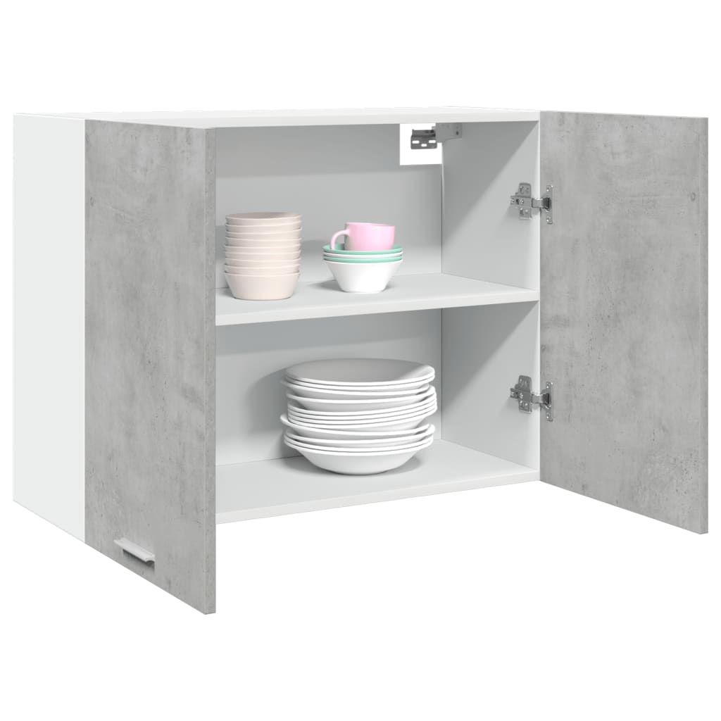 Hanging Cabinet Concrete Grey 80x31x60 cm Engineered Wood