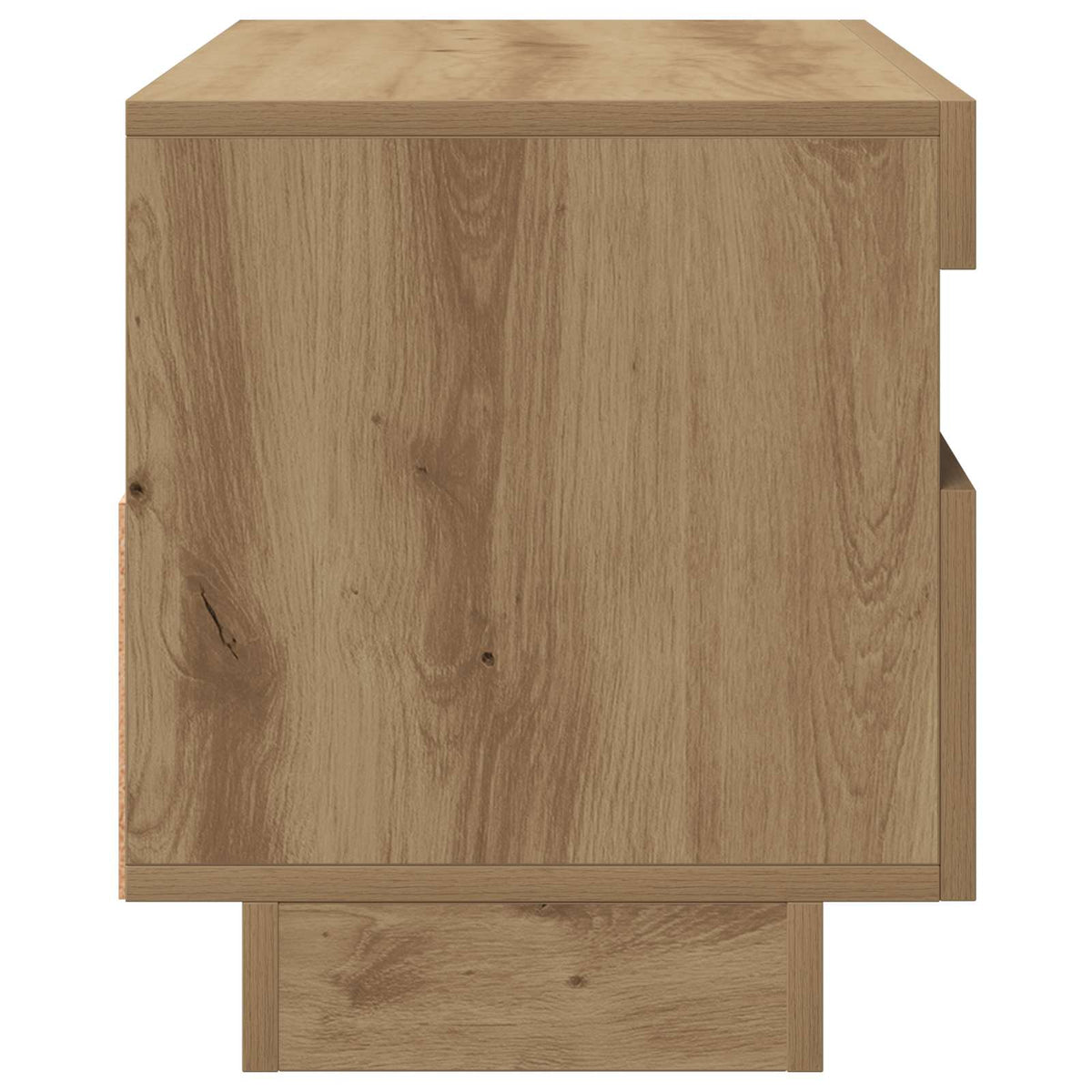 TV Cabinet with LED Lights Artisian Oak 80x35x40 cm