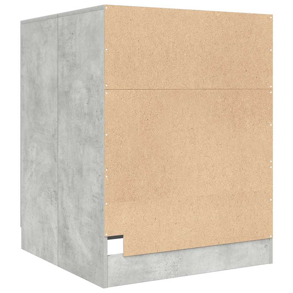 Washing Machine Cabinet Concrete Grey 70.5x71.5x91.5 cm