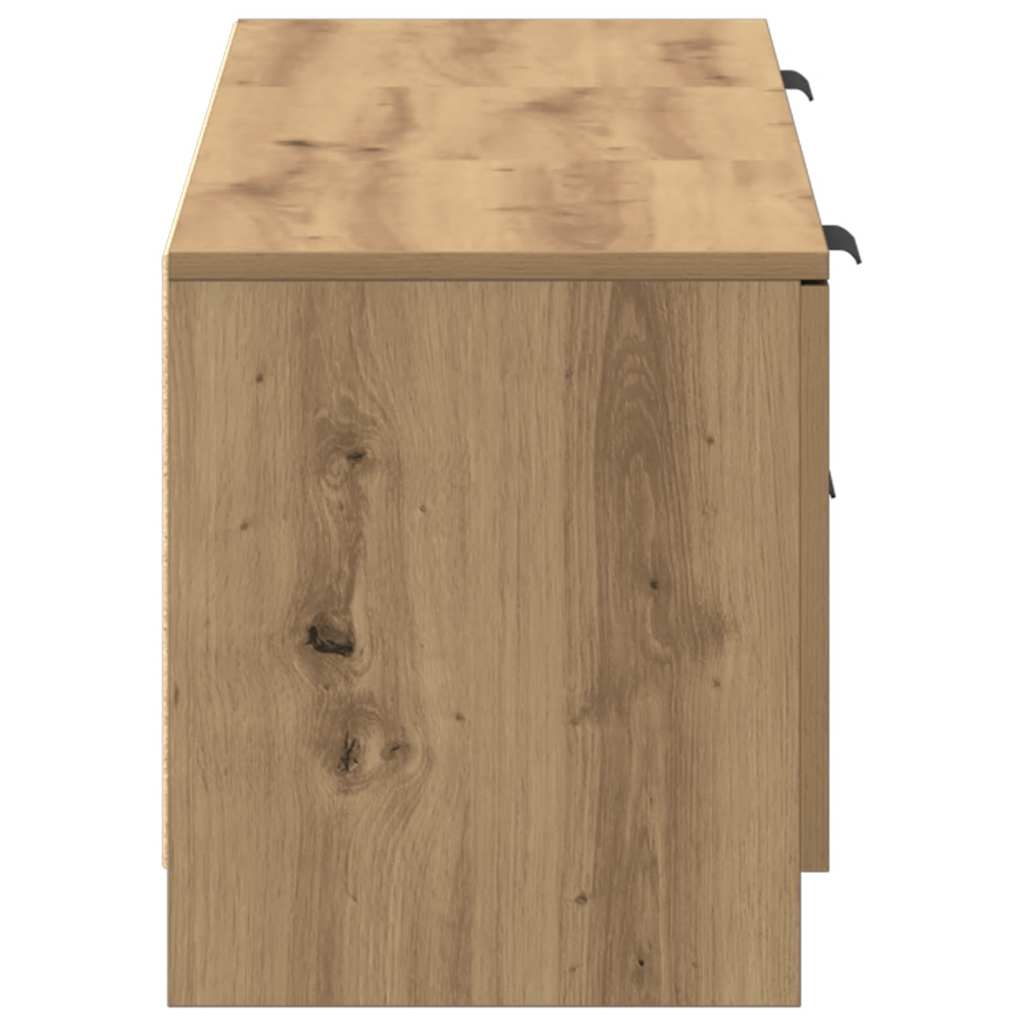 TV Cabinet Artisan Oak 140x35x40 cm Engineered Wood