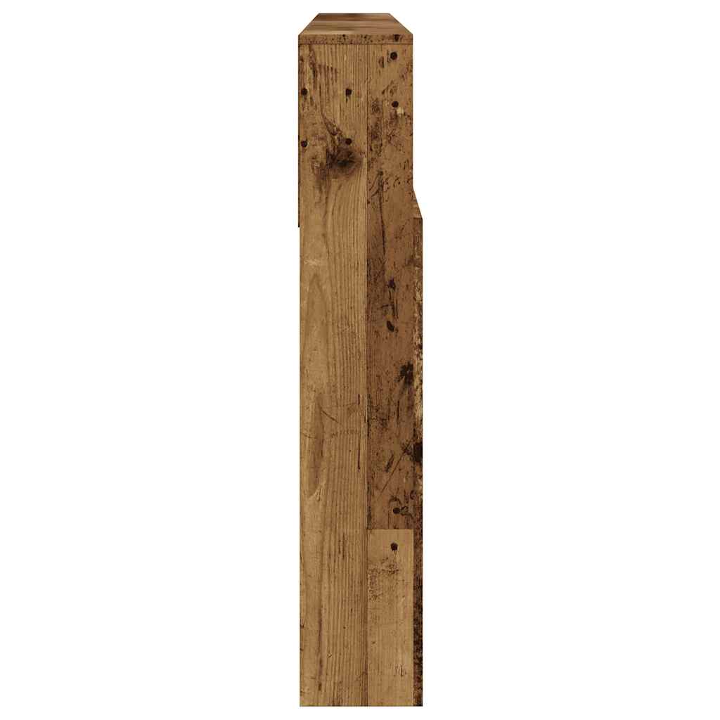 Headboard Cabinet Old Wood 200x19x103,5 cm Engineered Wood