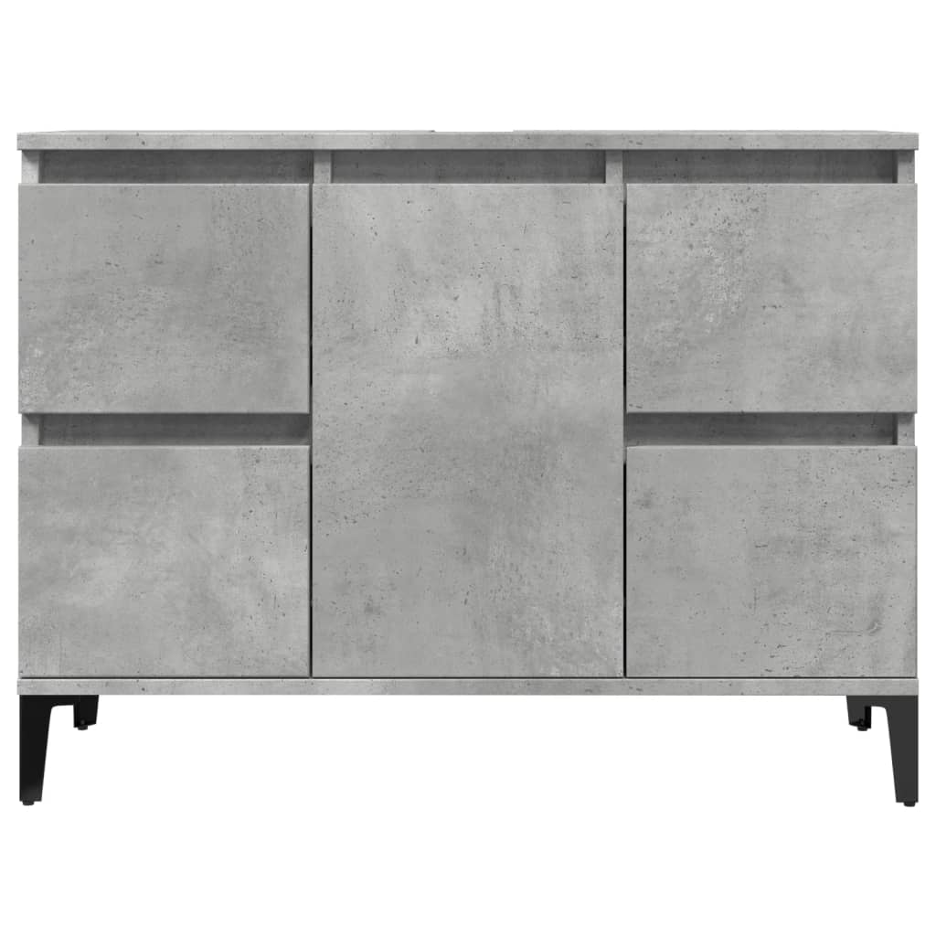 Sink Cabinet Concrete Grey 80x33x60 cm Engineered Wood